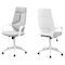 Monarch Specialties Office Chair, Adjustable Height, Swivel, Ergonomic, Armrests, Computer Desk, Work, Metal, White I 7270 - alternate 1